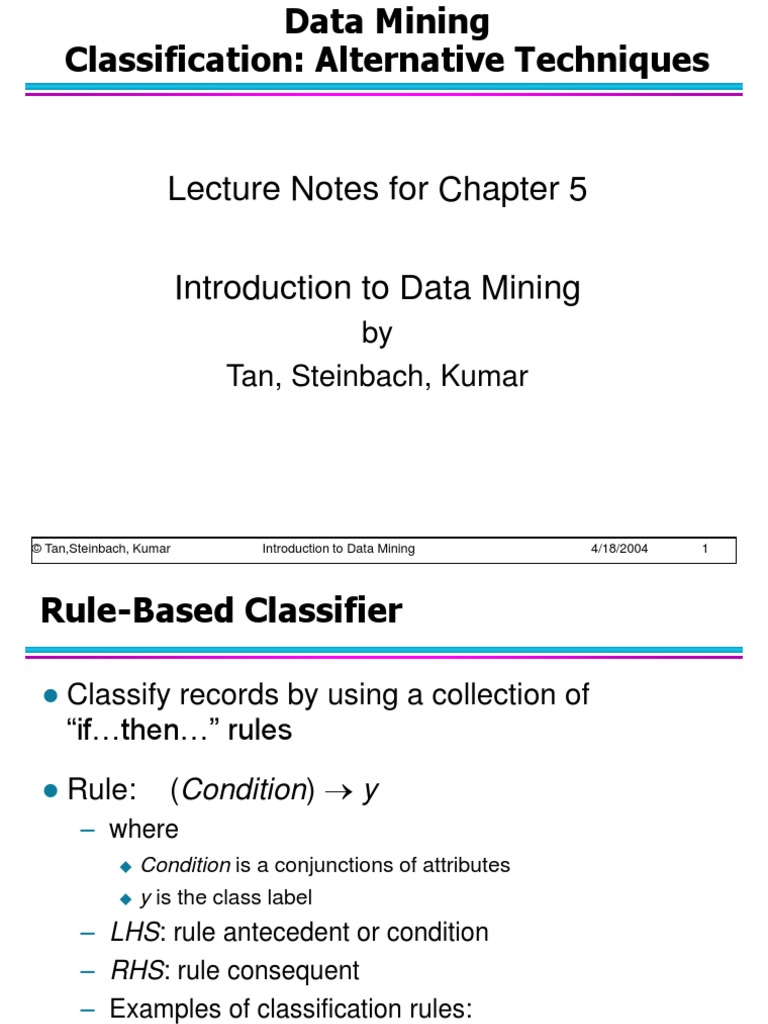 Chap5 Alternative Classification | PDF | Support Vector Machine ...