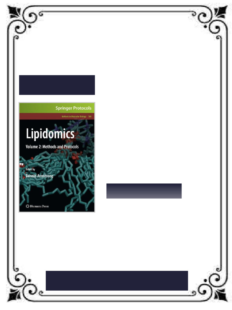 Lipidomics Volume 2 Methods and Protocols 1st Edition Ingrid Wiswedel ...