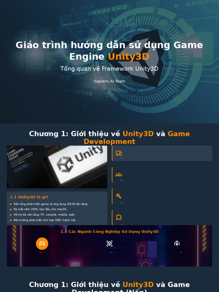 Hướng Dẫn Sử Dụng Game Engine Unity3D | PDF