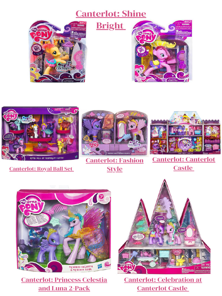 Canterlot Pony Merchandise Collection | PDF