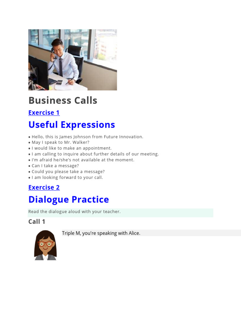 Business Calls | PDF