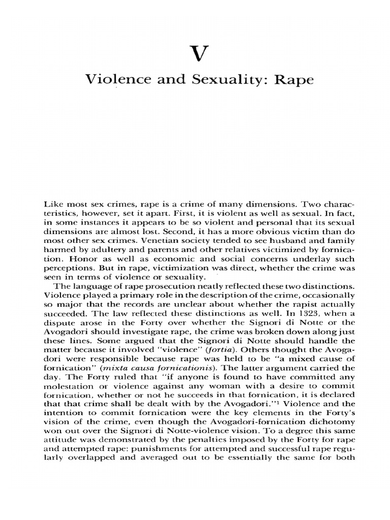 Rape: Violence and Legal Perspectives | PDF | Rape | Crimes
