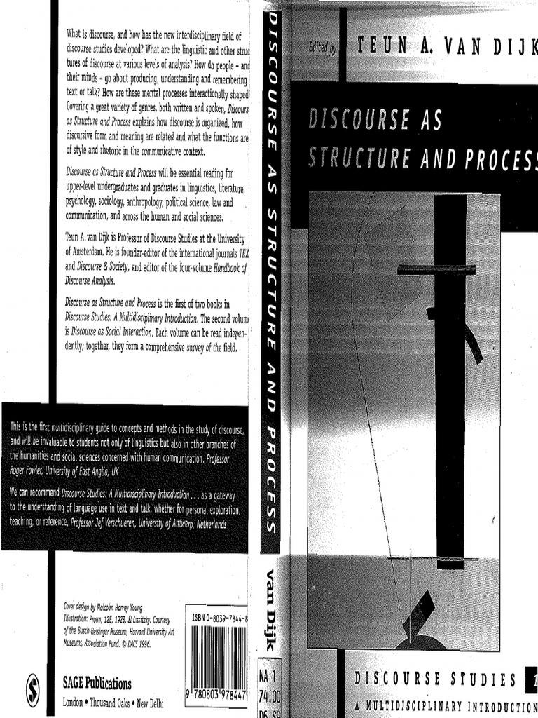 Dr. Teun A. van Dijk - Discourse as Structure and Process (Discourse ...