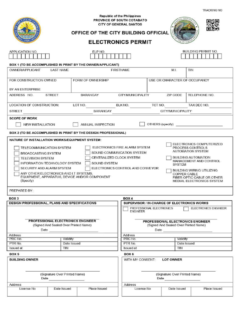 Electronics Permit Form | PDF