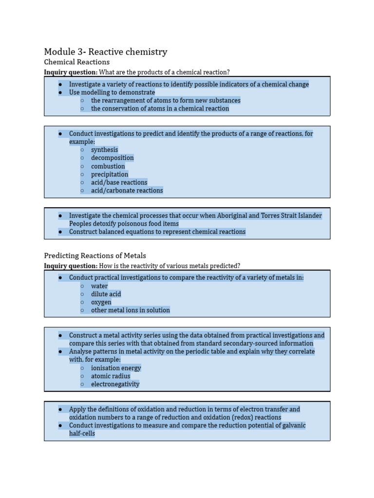 Understanding Chemical Reactions and Rates | PDF | Redox | Chemical ...