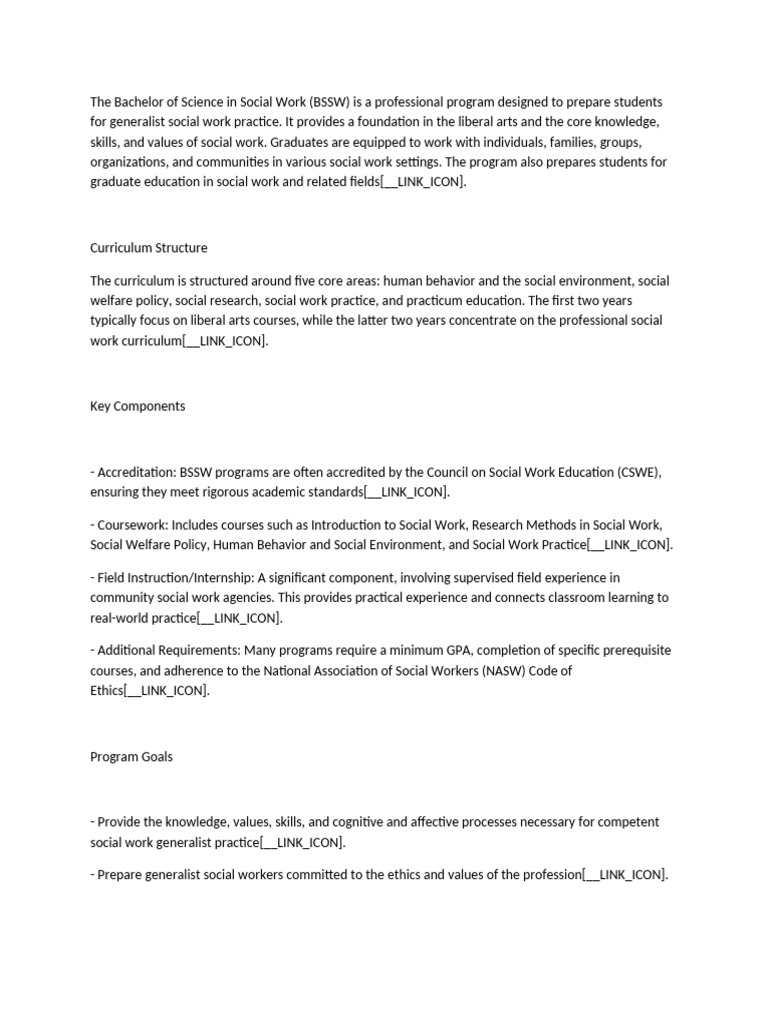 BSSW Program Overview and Career Paths | PDF