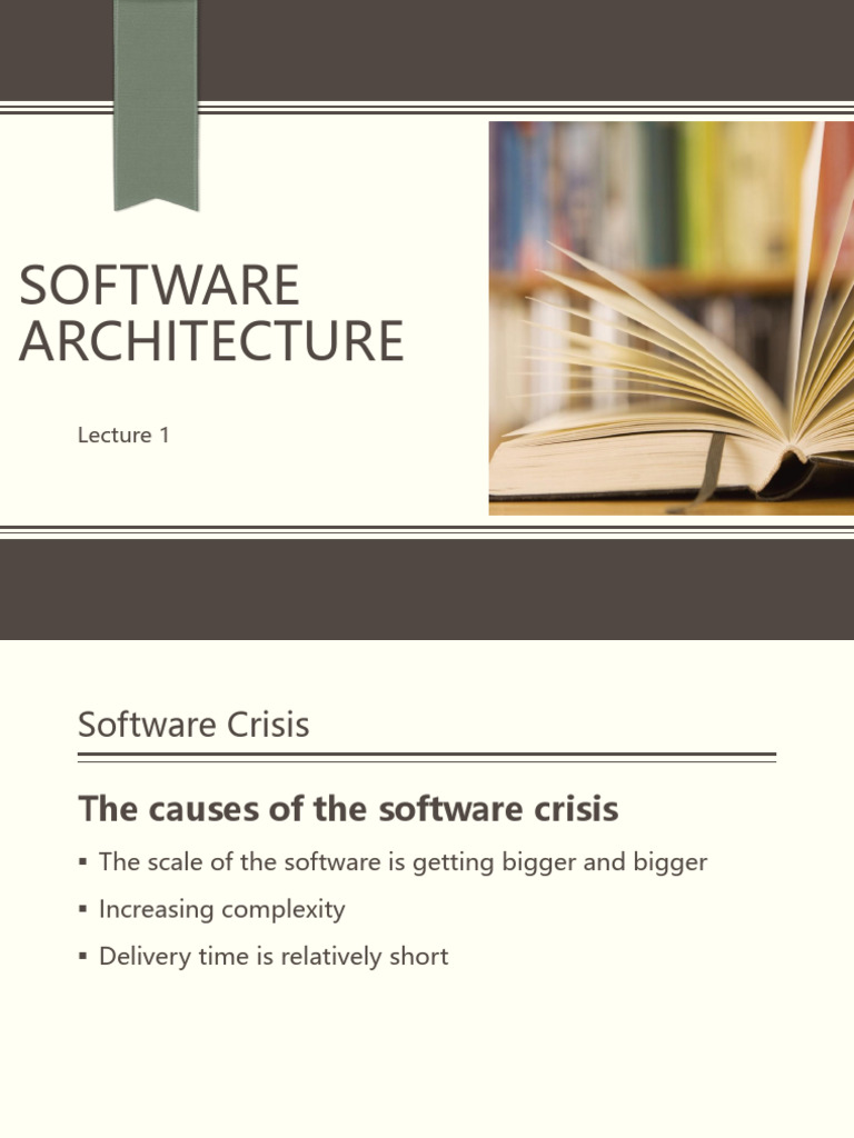 Understanding Software Crisis and Architecture | PDF