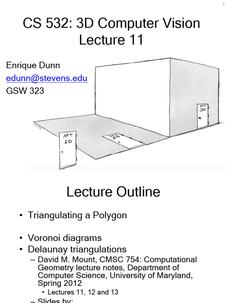 Triangulation and Voronoi Diagrams in 3D | PDF | Vertex (Graph Theory ...