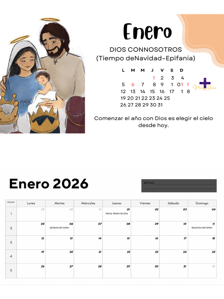 Calendario Litúrgico 2026: Fe y Reflexión | PDF | Pentecostés | Pascua ...