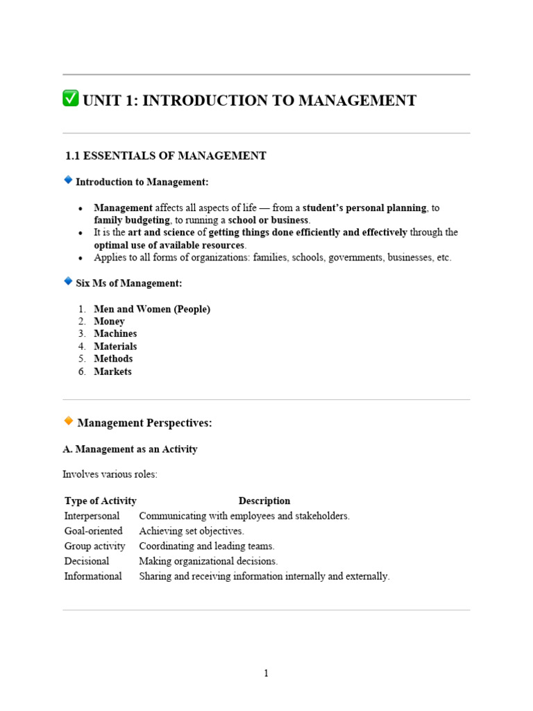Essentials of Management Overview | PDF | Organizational Structure ...