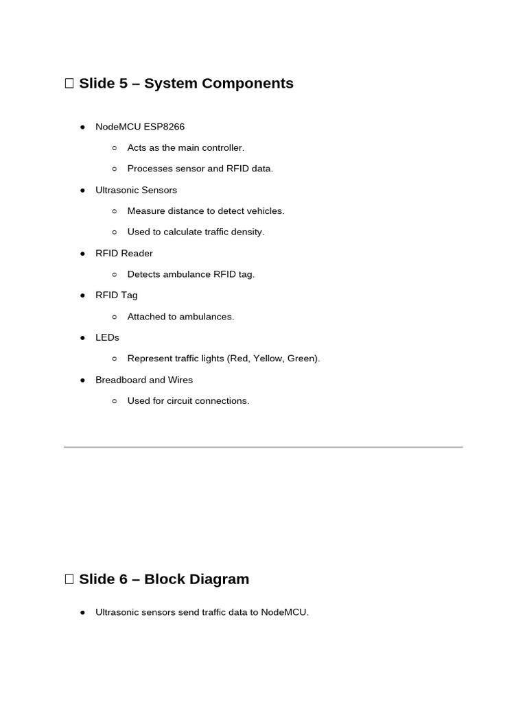 Smart Traffic Control System Overview | PDF