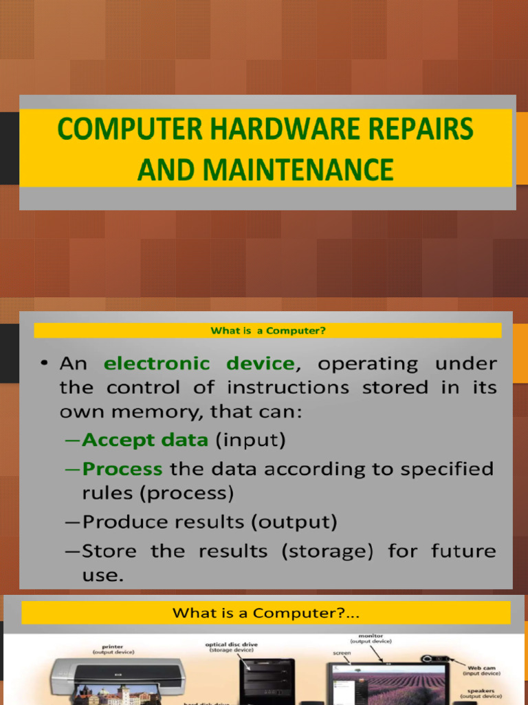 Computer Maintenancea Andrepair Lesson 2 | PDF