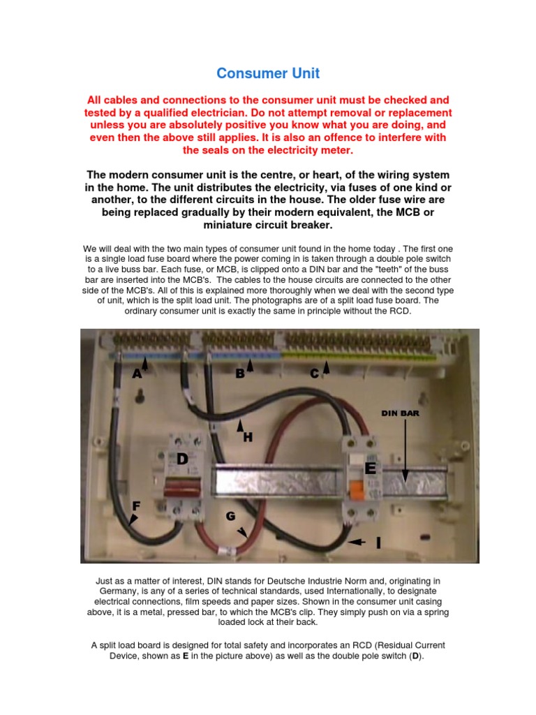 Consumer Unit | PDF