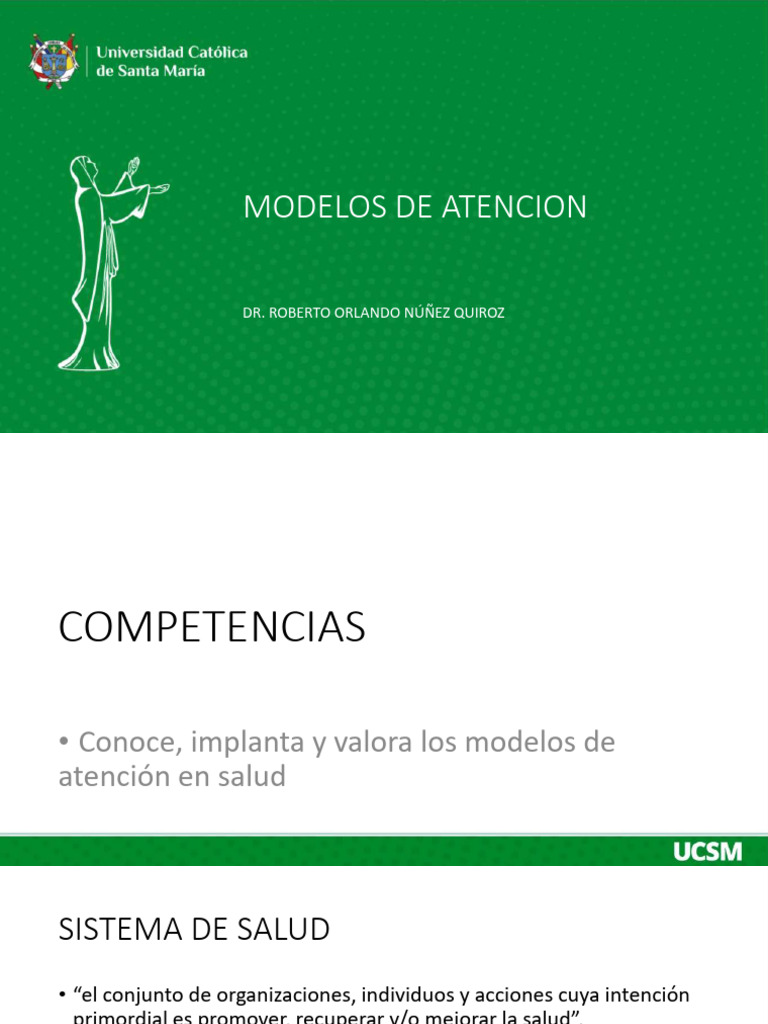 Modelos de Atención en Salud Integral | PDF | Sistema de salud ...