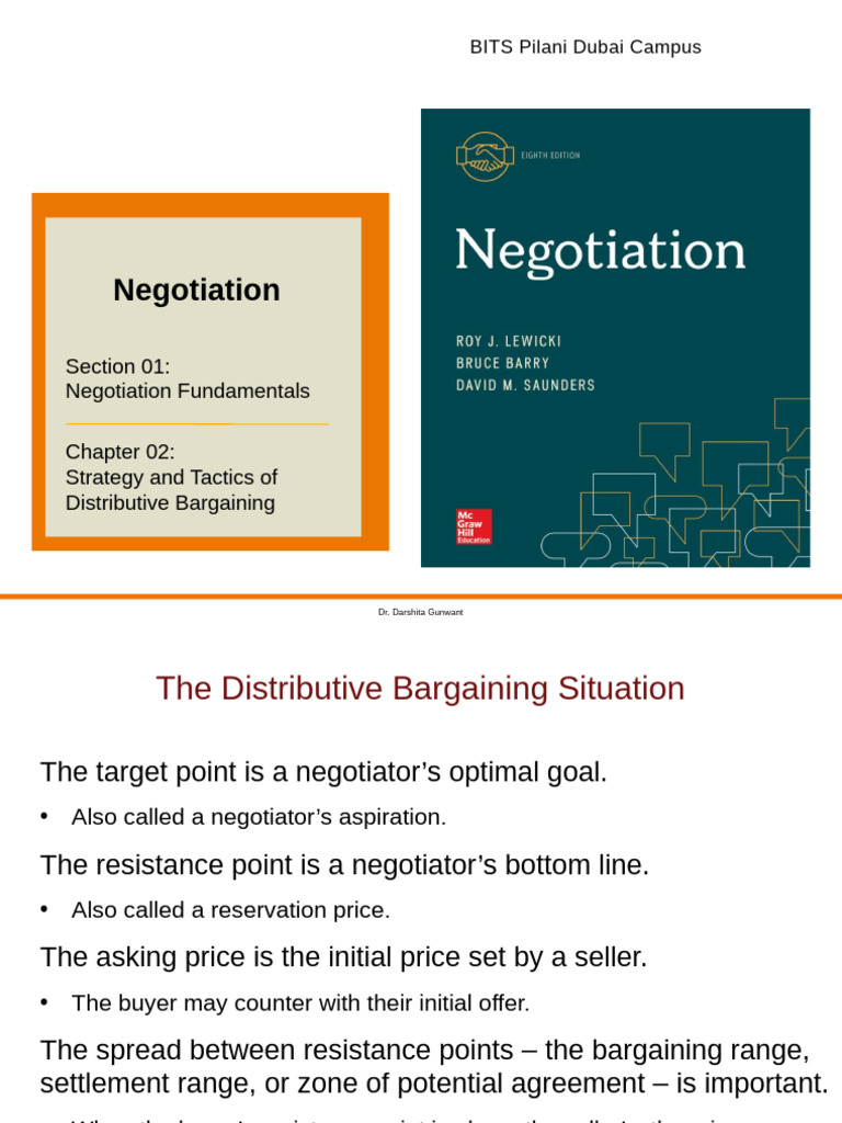 Distributive Bargaining Strategies Explained | PDF | Negotiation ...