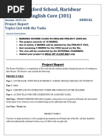 English Project Topics for Students | PDF