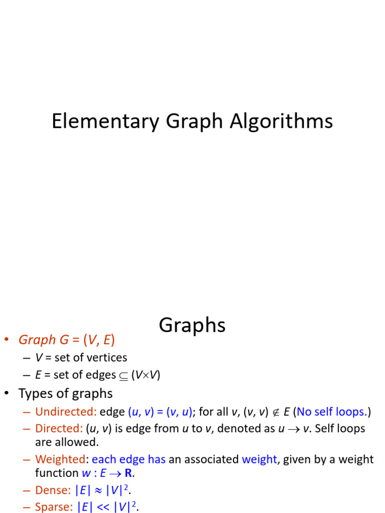 Essential Graph Algorithms Explained | PDF | Algorithms And Data ...