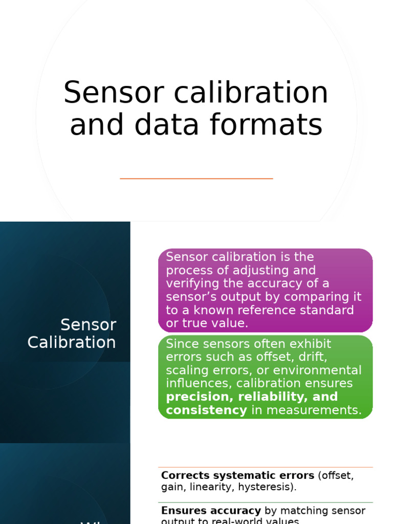 Sensor Calibration and Data Formats Guide | PDF | Calibration | Sensor