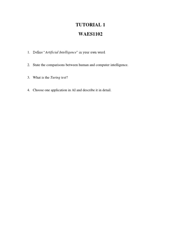 Tutorial 1 | PDF