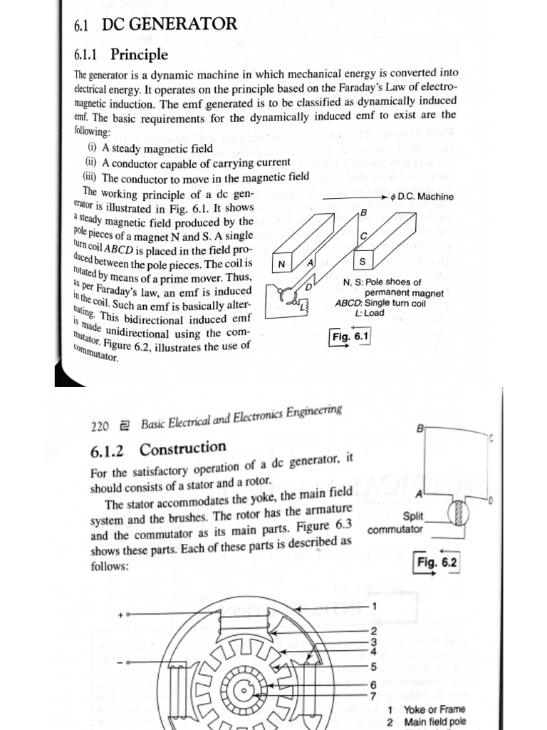 DC Machine Construction and Working | PDF