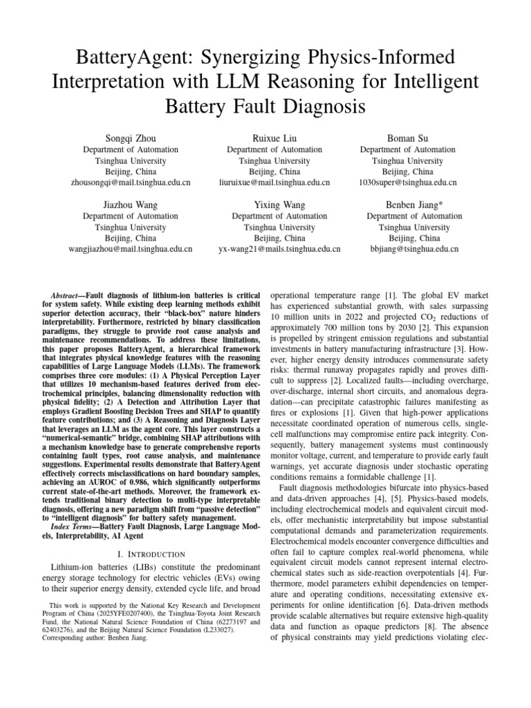 Intelligent Battery Fault Diagnosis System | PDF | Receiver Operating ...