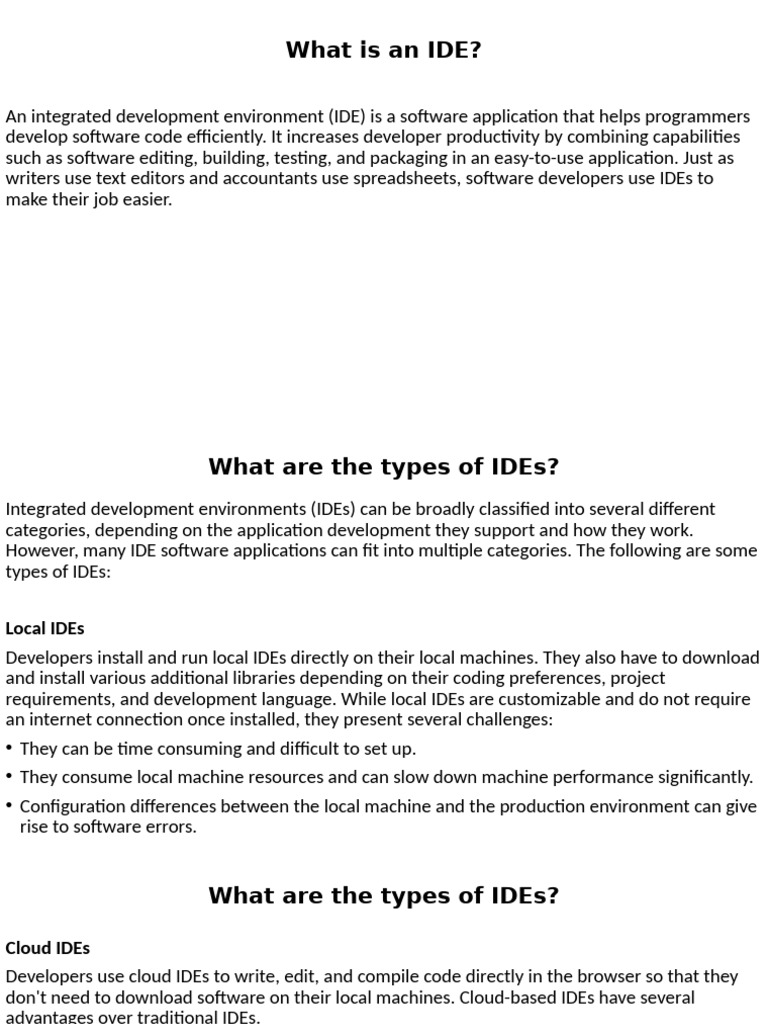 Understanding IDEs and C++ Structure | PDF | C++ | Integrated ...