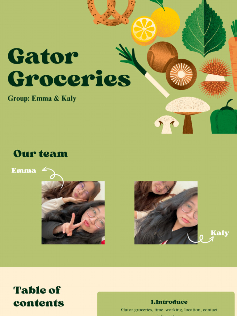 Gator Grocery | PDF