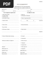 Birth Certificate Application Form B4 | PDF