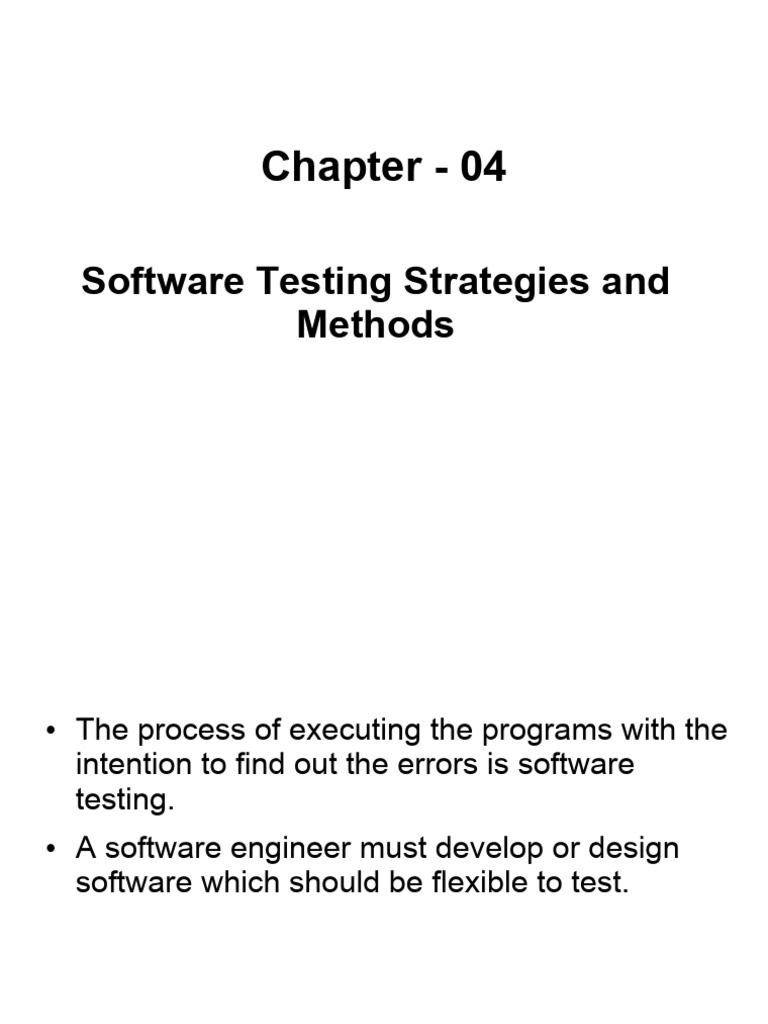 SEN Chapter 4 | PDF | Software Testing | Software Release Life Cycle