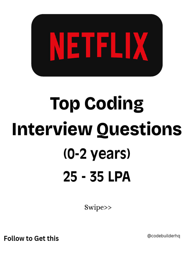 Top Coding Interview Questions Guide | PDF | Cache (Computing ...