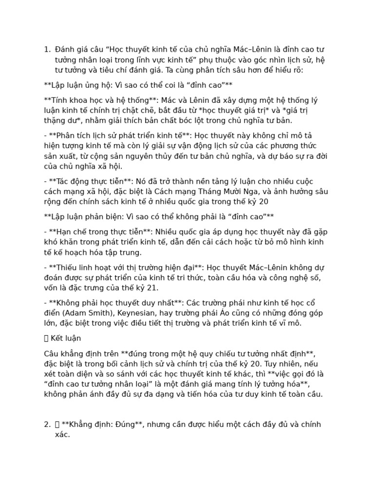 Câu Hỏi c1 Ktct Maclenin | PDF