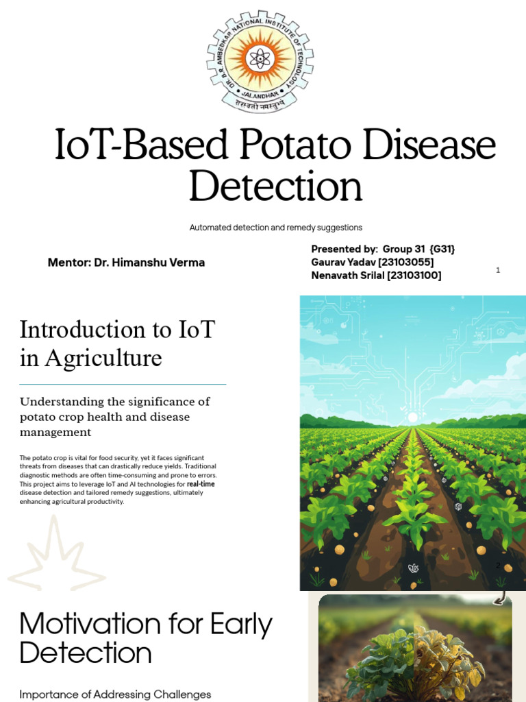 IoT Solutions for Potato Disease Detection | PDF | Internet Of Things ...