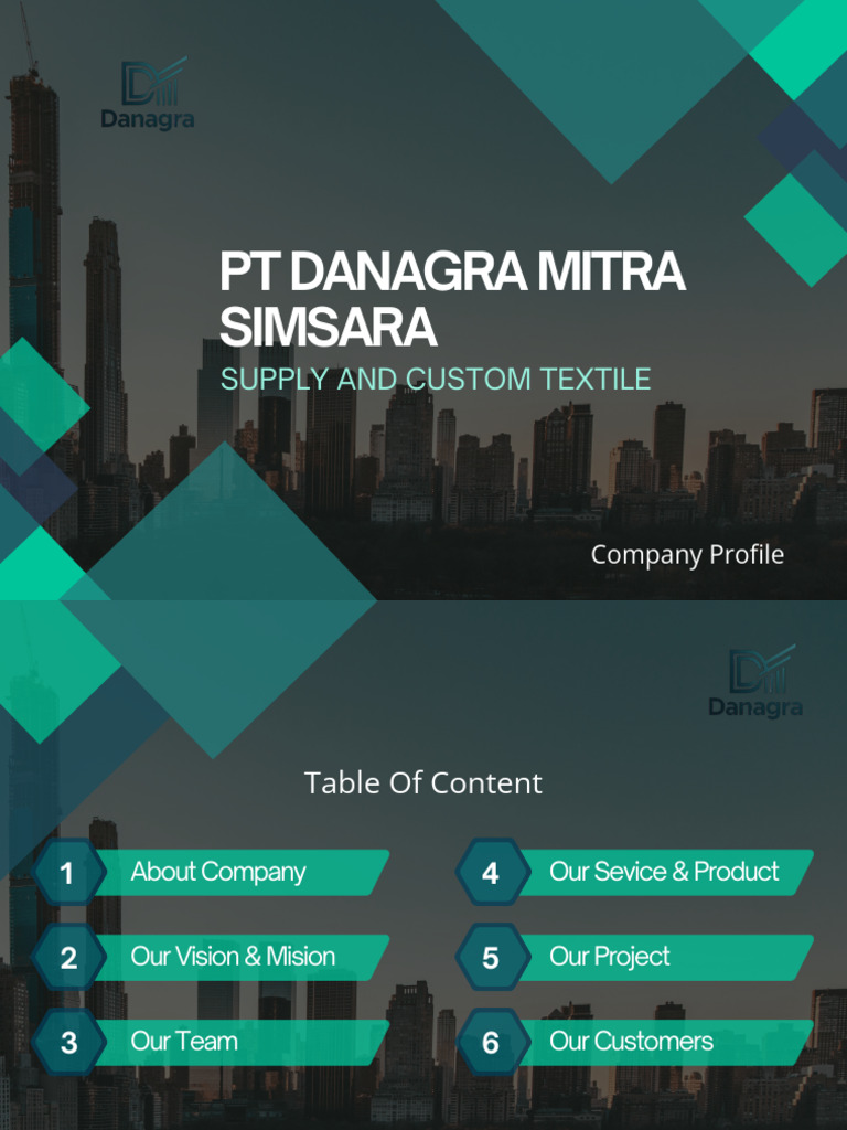 PT Danagra Mitra Simsara: Jasa Tekstil Custom | PDF