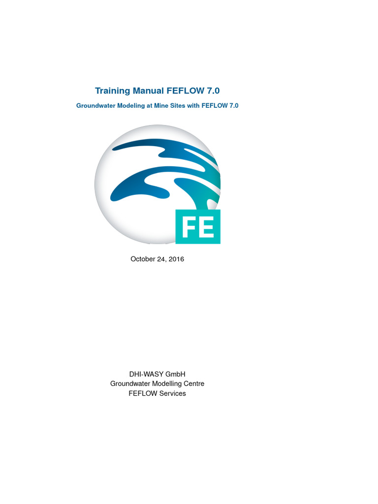 Groundwater Modeling with FEFLOW 7.0 | PDF | Finite Element Method ...