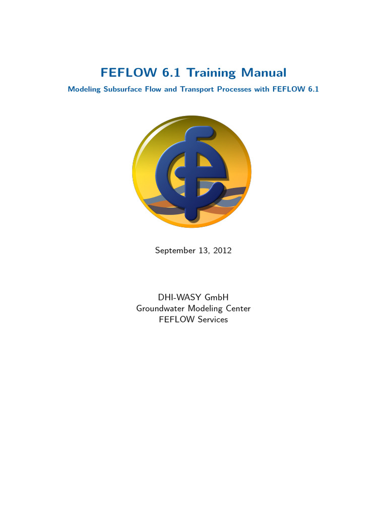FEFLOW 6.1 Groundwater Modeling Guide | PDF | Finite Element Method ...