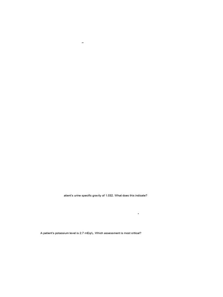Combined Ms Midterms Questions 1 | PDF | Dehydration | Intensive Care ...