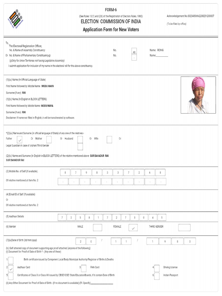 Form6 S02043O6N2208231200007 PDF | PDF
