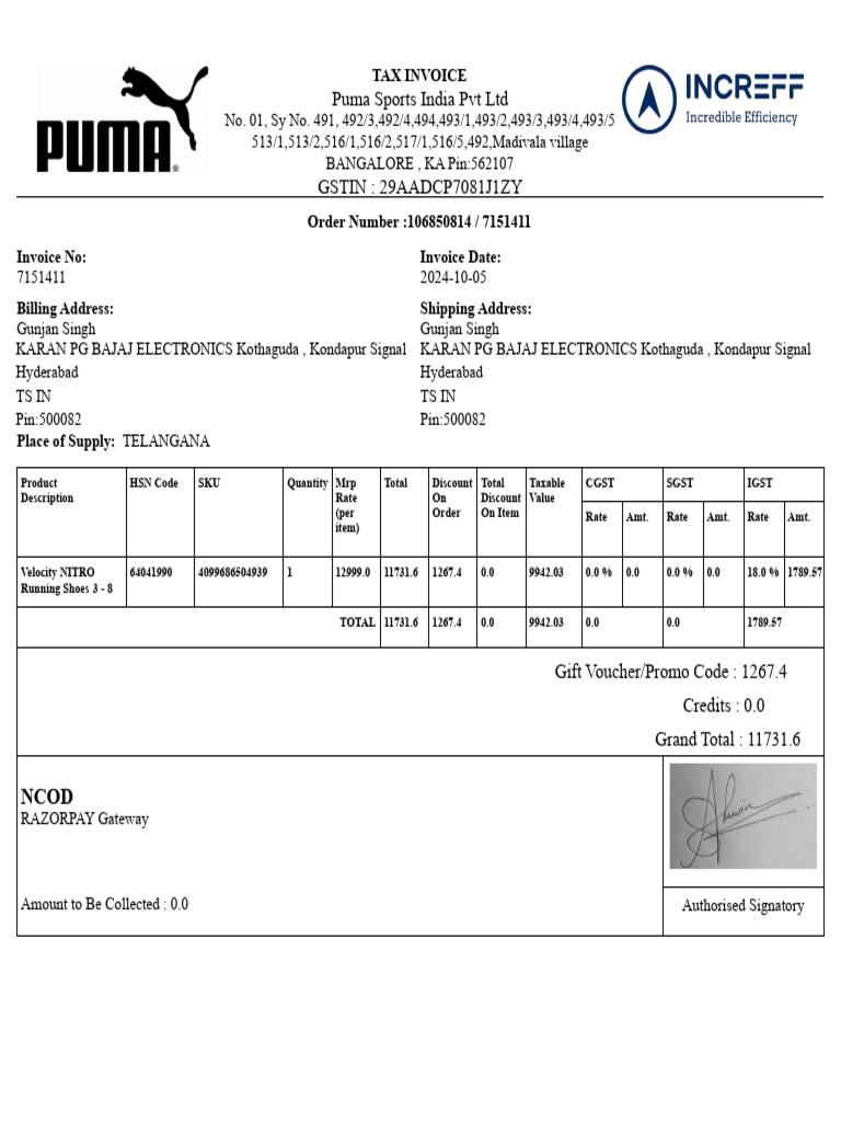 invoice_PUMA-186091133e4c6dc-eacd-4926-b5a0-5e2fa805d7ed | PDF | Public ...