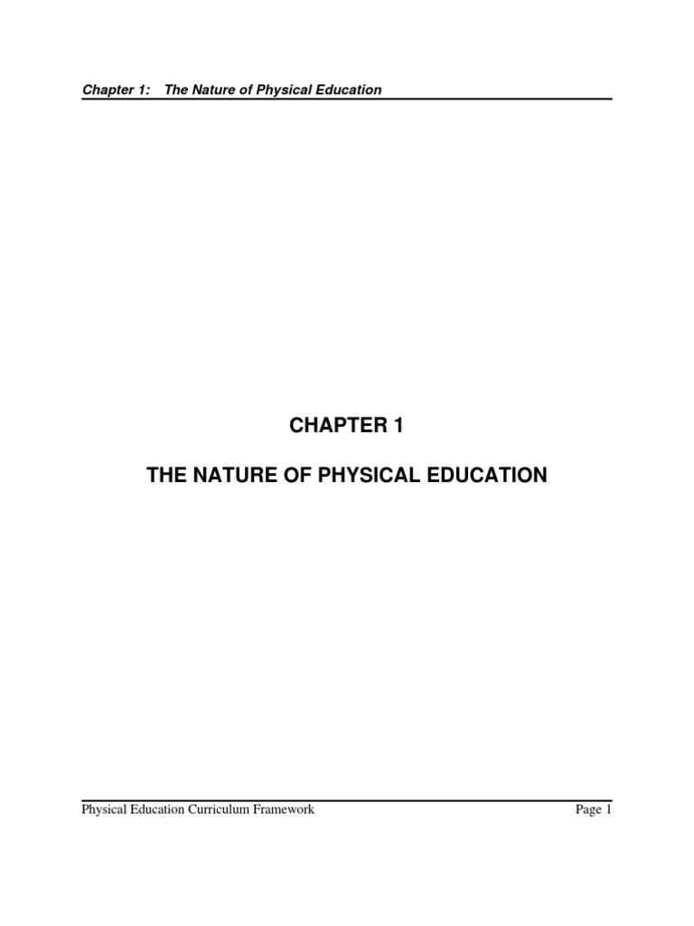 research paper of physical education