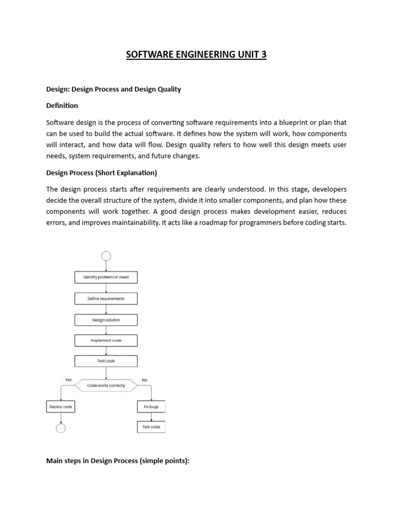 Software Design Process and Quality Guide | PDF | Software Testing ...