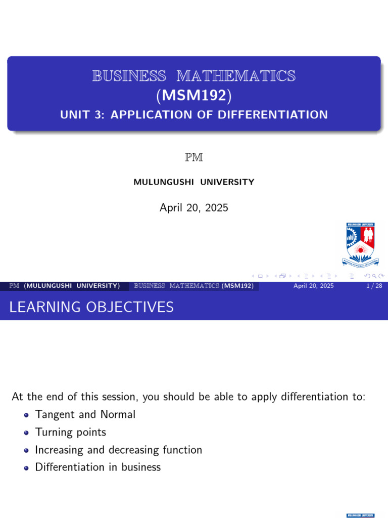 MSM_192_Unit3_094027 | PDF | Tangent | Mathematical Objects