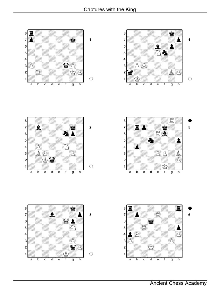Chess Strategies: King Captures Guide | PDF