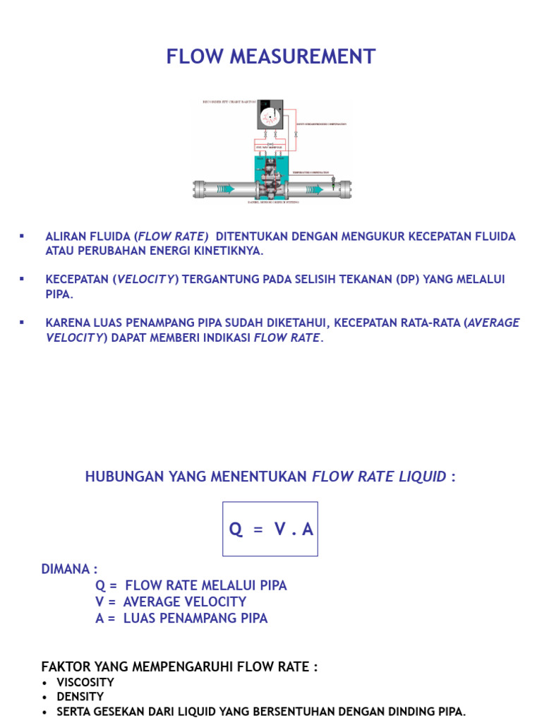 Pengukuran Aliran Fluida dan Flow Meter | PDF