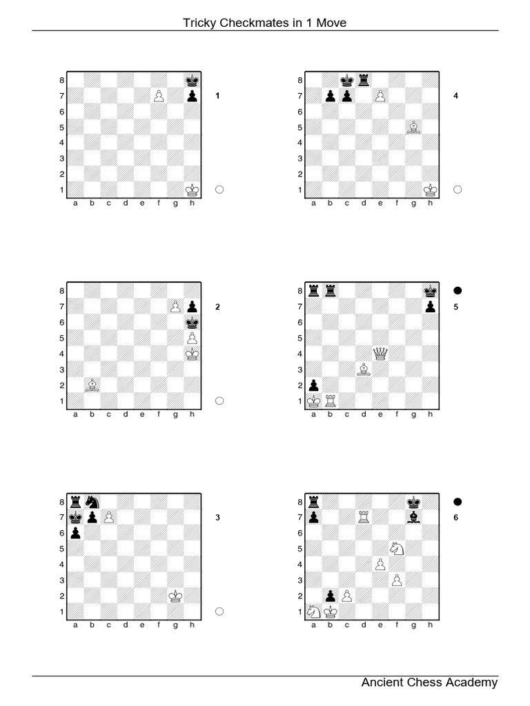 One-Move Checkmate Challenges | PDF