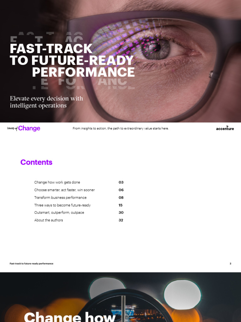 Future Ready Operations Accenture | PDF | Analytics | Predictive Analytics