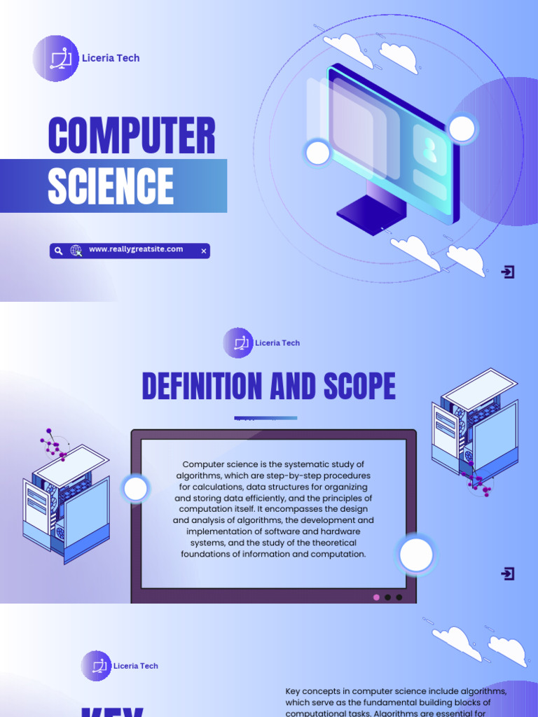 Blue Purple Modern Animated Computer Science Presentation | PDF ...