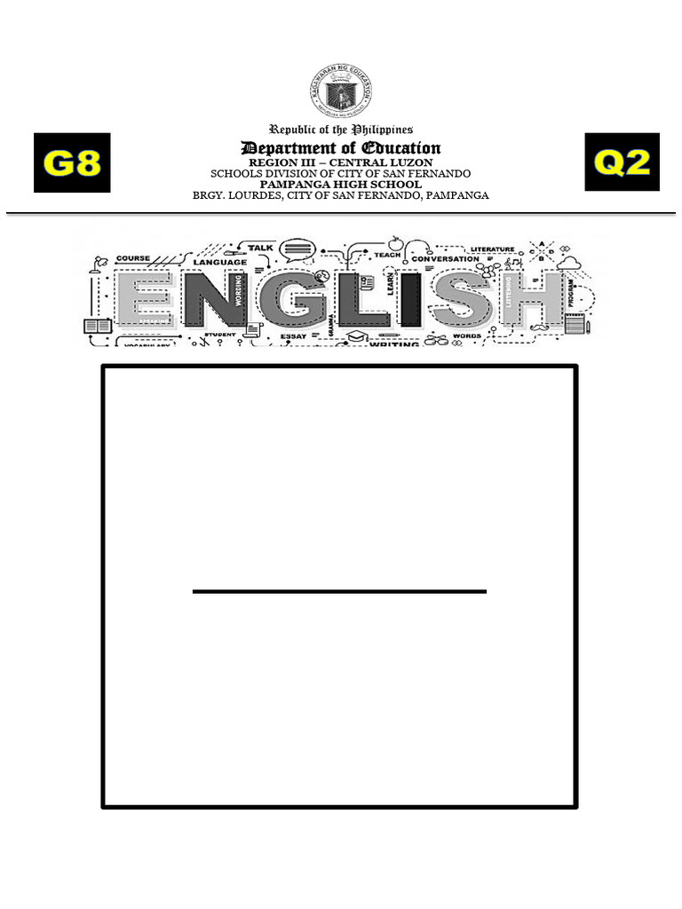 English 8 Self-Instructional Packets | PDF | Infographics | Chart