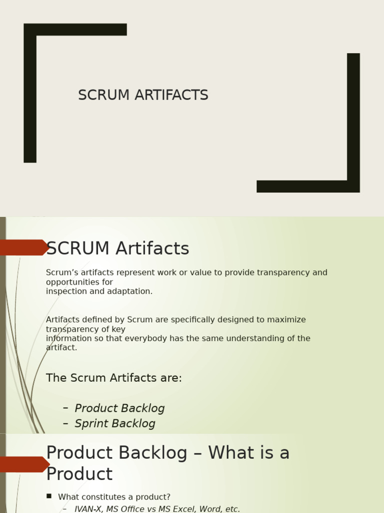 L11,12 Scrum Artifacts | PDF | Scrum (Software Development ...