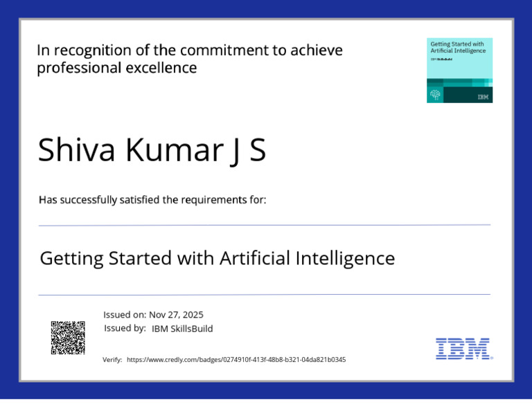 AI Fundamentals by Shiva Kumar J S | PDF