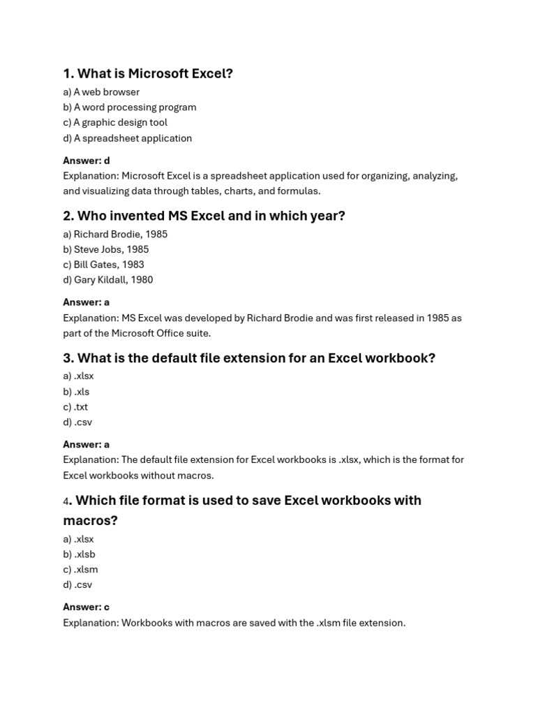 Microsoft Excel Basics and Functions Guide | PDF | Microsoft Excel ...